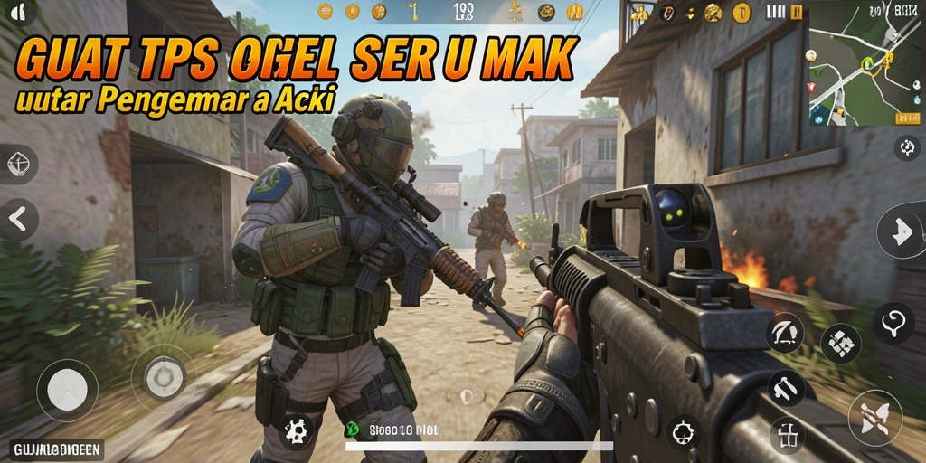 Tampilan gameplay GUATOGEL dengan aksi seru dan grafis menakjubkan.